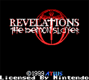 Revelations: The Demon Slayer - Screenshot - Game Title Image