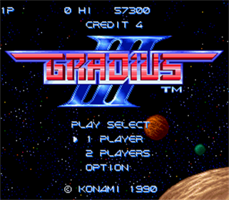 Gradius III - Screenshot - Game Title Image