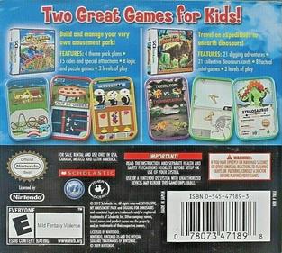 2 Game Pack: My Amusement Park / Digging for Dinosaurs - Box - Back Image