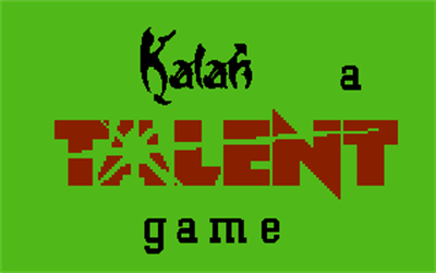 Kalah (Talent Computer Systems) - Screenshot - Game Title Image