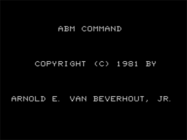 ABM Command - Screenshot - Game Title Image