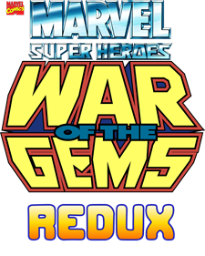 Marvel Super Heroes in War of the Gems Redux - Clear Logo Image