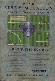 Microprose Soccer - Advertisement Flyer - Front Image