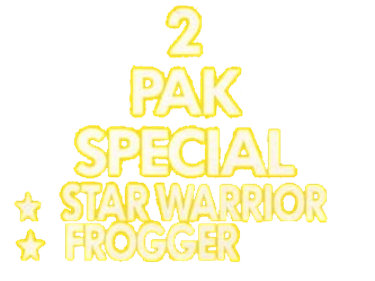2 Pak Special Yellow: Star Warrior / Frogger - Clear Logo Image