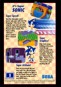 Sonic the Hedgehog - Fanart - Box - Back