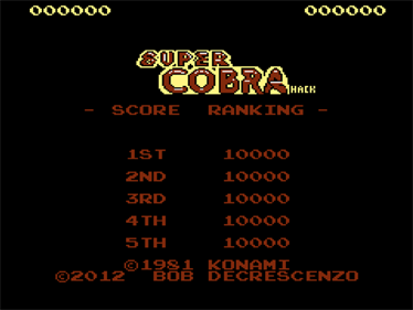 Super Cobra - Screenshot - High Scores Image