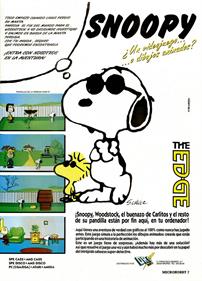 Snoopy: The Cool Computer Game - Advertisement Flyer - Front Image