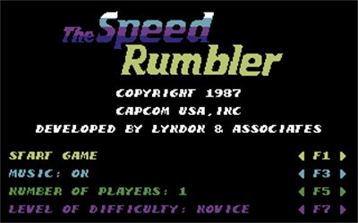 The Speed Rumbler - Screenshot - Game Select Image
