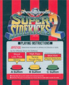 Super Sidekicks 2: The World Championship - Arcade - Controls Information Image