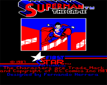 Superman: The Game - Screenshot - Game Title Image