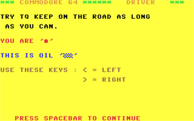 Driver (Robtek) - Screenshot - Game Title Image