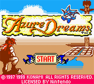 Azure Dreams - Screenshot - Game Title Image