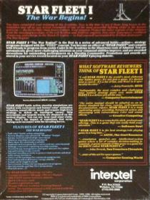 Star Fleet I: The War Begins! - Box - Back Image