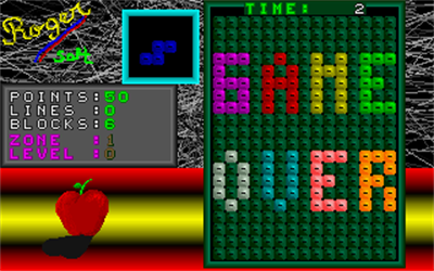 S-Tetris - Screenshot - Game Over Image