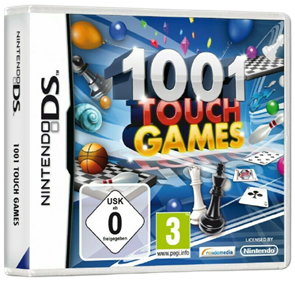 1001 Touch Games - Box - 3D Image