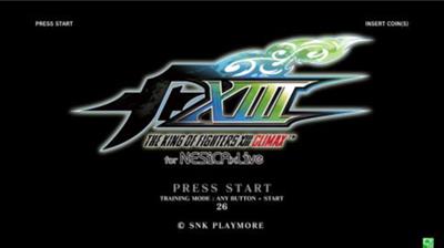 The King of Fighters XIII Climax - Screenshot - Game Title Image