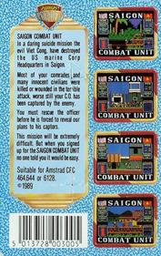 Saigon Combat Unit - Box - Back Image