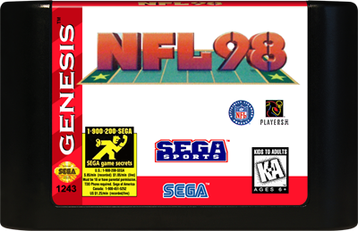 NFL 98 - Cart - Front Image