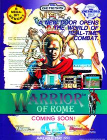 Warrior of Rome - Advertisement Flyer - Front Image