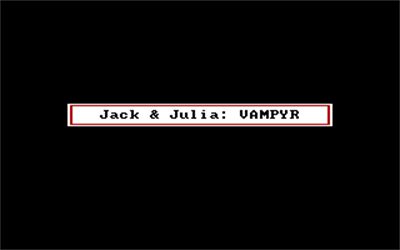 Jack and Julia: Vampyr - Screenshot - Game Title Image