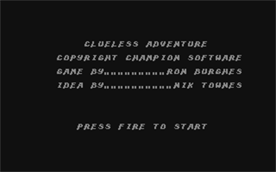Clueless Adventure - Screenshot - Game Title Image