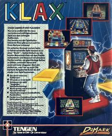 Klax - Box - Back Image