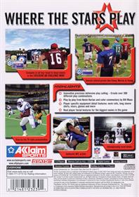 NFL QB Club 2002  - Box - Back Image