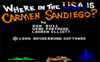 Where in the U.S.A. is Carmen Sandiego? - Screenshot - Game Title Image