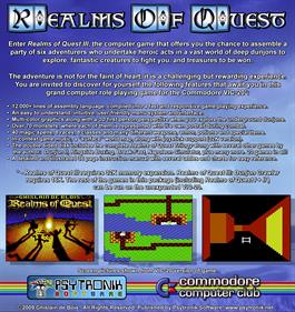 Realms of Quest - Box - Back Image