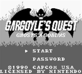 Gargoyle's Quest - Screenshot - Game Title Image