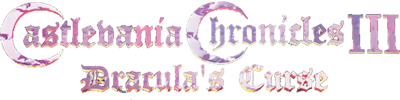 Castlevania Chronicles III: Dracula's Curse - Clear Logo Image