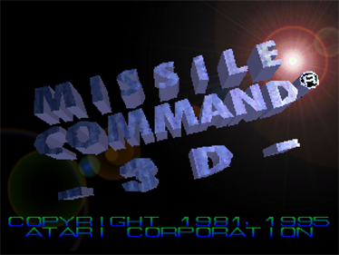 Missile Command 3D - Screenshot - Game Title Image