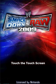 WWE SmackDown vs. Raw 2009 - Screenshot - Game Title Image