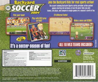 Backyard Soccer 2004  - Box - Back Image