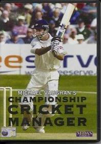 Michael Vaughan's Championship Cricket Manager - Box - Front Image
