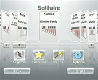 Solitaire - Screenshot - Game Select Image