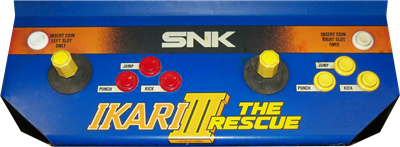 Ikari III: The Rescue - Arcade - Control Panel Image