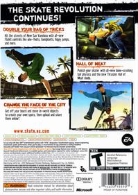 Skate 2 - Box - Back Image