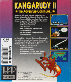 Kangarudy II: The Adventure Continues - Box - Back Image