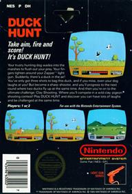 Super Mario Bros. / Duck Hunt - Box - Back Image