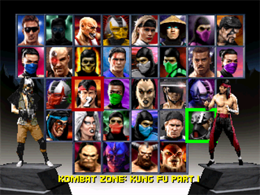 Mortal Kombat Trilogy - Screenshot - Game Select Image