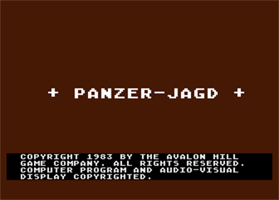 Panzer-Jagd - Screenshot - Game Title Image