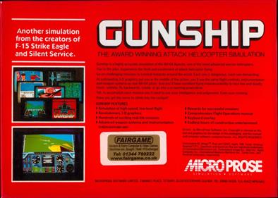 Gunship: The Helicopter Simulation - Box - Back Image