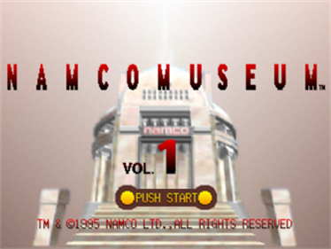 Namco Museum Vol. 1 - Screenshot - Game Title Image