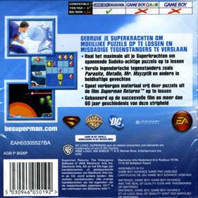 Superman Returns: Fortress of Solitude - Box - Back Image