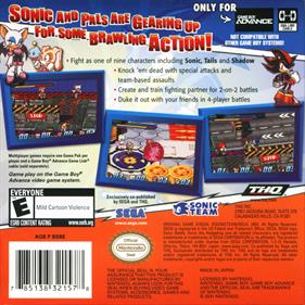 Sonic Battle - Box - Back Image