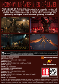 The House Of The Dead: Remake - Fanart - Box - Back Image