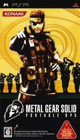 Metal Gear Solid: Portable Ops - Box - Front Image