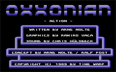 Oxxonian - Screenshot - Game Title Image