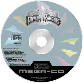 Mighty Morphin Power Rangers - Fanart - Disc Image